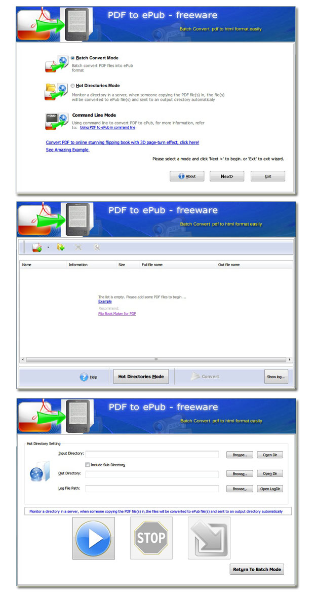 Flash Page Flip Free PDF to ePub software